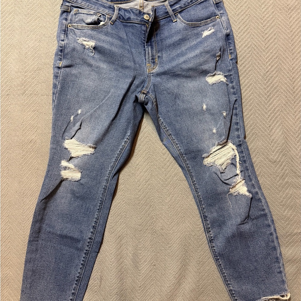 Old Navy Mid Rise Rock Star Super Skinny Jeans NWT 14P